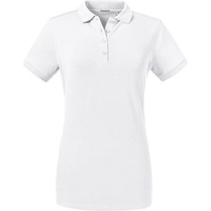 Russell Dames/dames op maat gemaakte Stretch Polo (Wit)