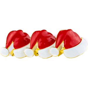 Servetring kerst - Napkin rings - 6 Stuks - Kerst - Servetring goud - AAA+ Kwaliteit - Tafel accessoires - Servieshouder