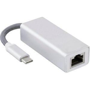 *** 2 Stuks Verbind moeiteloos met Ethernet - USB-C naar LAN Adapter USB-C naar Fast Ethernet LAN adapter - wit - van Heble® ***