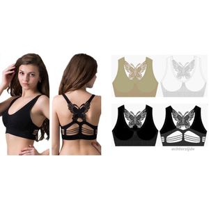 Sweet Angel Vlinder Bra - Sport Bra - 3Pack - Confectiemaat S/M - Cup A/B