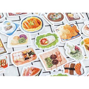 Bullet Journal Stickers - Planner Agenda Stickers - 46 Stuks - Japanese food - Japans - Sushi - Eten - Gerechten - Cartoon - Scrapbook stickers - Laptop stickers - Telefoon stickers - Bujo stickers - Stickers volwassenen en kinderen