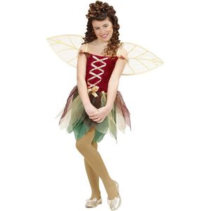 Elfen Feeen & Fantasy Kostuum | Fantasie Fee Kind Forrest Ferry Kostuum Meisje | Maat 140 | Carnaval kostuum | Verkleedkleding