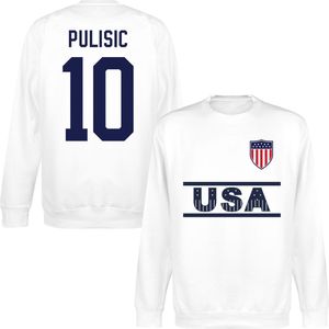 Verenigde Staten Team Pulisic 10 Sweater - Wit - L