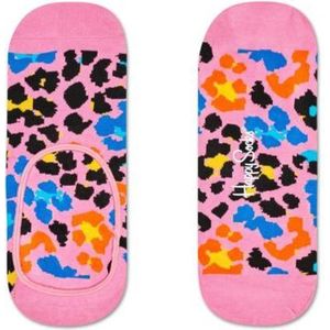 Happy Socks Liner Leopard Kousevoetje - Roze - Maat 41-46