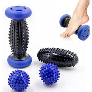 Voetmassage Roller - Met 3 x Massageballen - Voetmassage - Voetreflexologie - Plantar Fasciitis - Voetroller - Massagebal - Voet massage - Massageroller - Triggerpoint Bal - Voetmassage Apparaat - Foot Roller - Feet Massage Muscle Fascia Release Ball