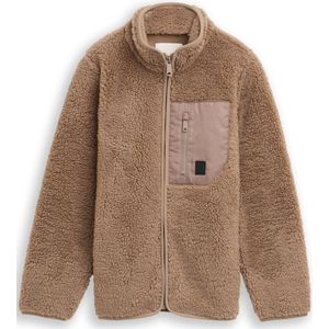 Tom Tailor - Sweatshirt - Taupe grey - Met Ritszak - Staande Kraag