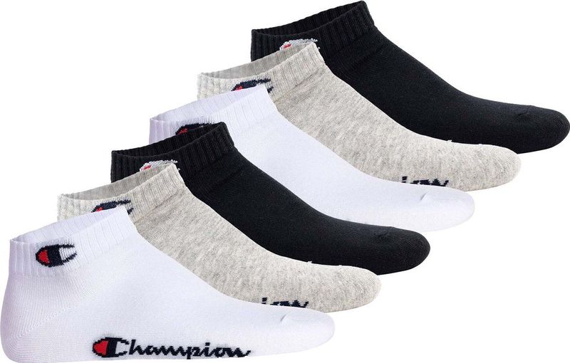 Champion - Sokken Set - Unisex - 6 Paar - Effen Kwart Sokken