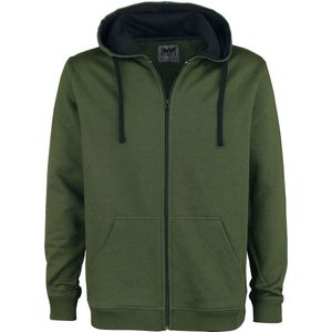 Black Premium by EMP Olijfgroen sweatshirt jack - Heren - 4XL