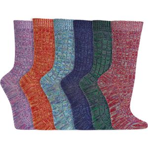 Bamboe sokken | Antibacterieel | Extra zacht | Merk: Socks4Fun | Maat: 35 t/m 46 | Kleur: Diverse kleuren | 6 Paar