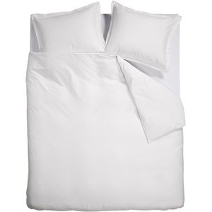Ambiante Bamboo Uni dekbedovertrek - Tweepersoons - 200x200/220 - Wit