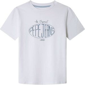 Pepe Jeans Dalon T-shirt Met Korte Mouwen Wit 12 Years Jongen