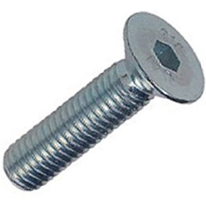 Binnenzeskantbout rvs a4 m8x70 mm platkop din7991 voldraad ( a 100 st )