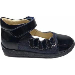 Falcotto velcro vlinders ballerina lak navy mt 24