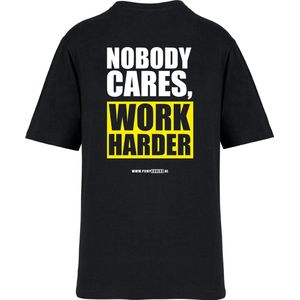 Pumpcovers - T-shirt - Nobody cares work harder - Maat M