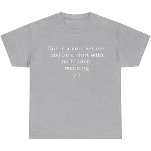 Risque - The Ultimate Straightforward - T-Shirt - Licht Grijs - XXL