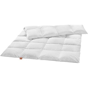 sleepling baby donzen dekbed 100 x 135 cm | licht zomerdekbed | nieuw wit dons (90%) en veren (10%) | Made in EU | Downpass | Ökotex | donzen batist | wasbaar op 60 graden | wit