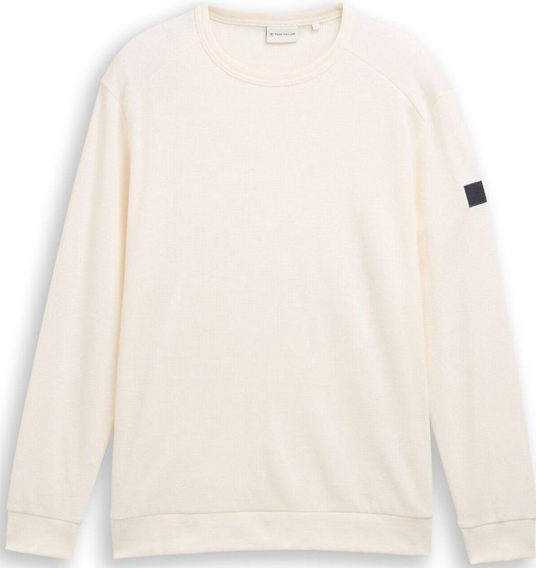 Tom Tailor Shirt met lange mouwen en wafelstructuur