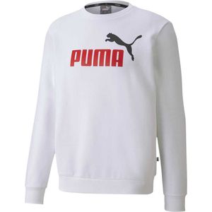 Puma Essentials 2 Colors Crew Big Logo Sweatshirt Puma White - M - Heren