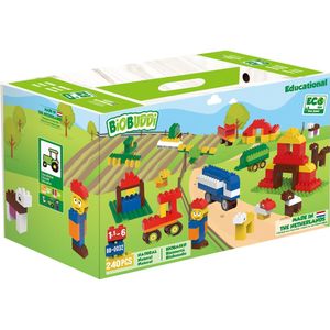 BiOBUDDi Educatieve Blokkenset Grote Boerderij - 243 delig