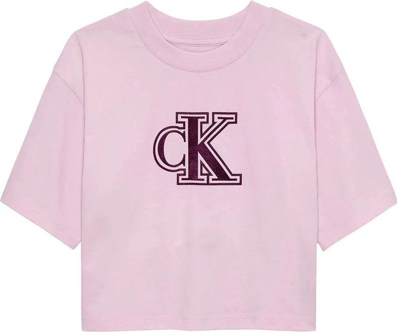 Calvin Klein Jeans Shirt  donkeroranje / lichtroze