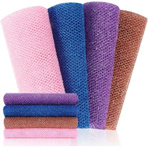 Provento - Premium Peeling Set voor Douche en Bad met African Net Spons en Bamboevezel-rugrubber