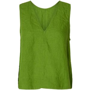 Selected Femme Linna SL Reversible Linen Top Spindle Tree