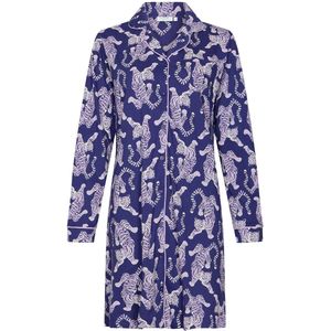 Rebelle - Leopard Lilac - Nachthemd - Paars/Wit - Bio Katoen