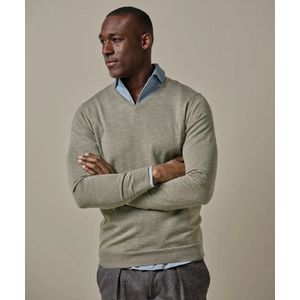 Profuomo Trui V-Hals Groen PPVJ30026F