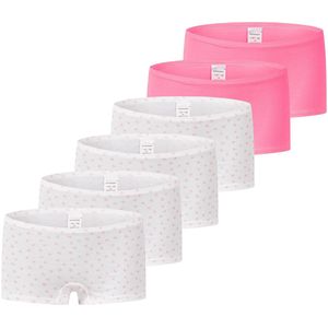 Schiesser Meisjes shorts 6 pack Kids Girls 95/5 Organic Cotton