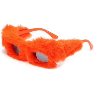 Zonnebril Fur-Oranje-Koningsdag-Pluche-Bont-EK-Leeuw-Festival gadget