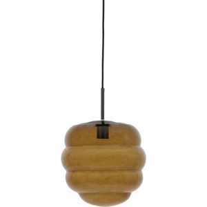 Light & Living Hanglamp Misty - Bruin - 30x30x37cm - Modern - Hanglampen Eetkamer, Slaapkamer, Woonkamer