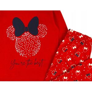 Minnie Mouse - Pyjama 100% katoen Rood - Maat 110