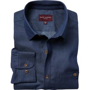 Brook Taverner Overhemd Jasper BT7886 - Denim - 43 EU (17 UK)
