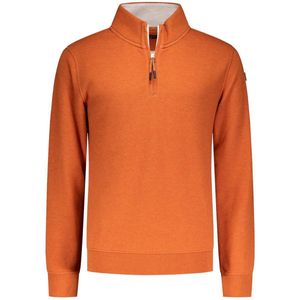 NZA - Oranje sweater met halve rits - Almond Orange