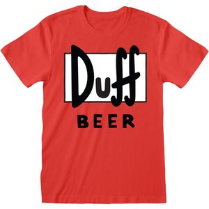 Uniseks T-Shirt met Korte Mouwen The Simpsons Duff - M