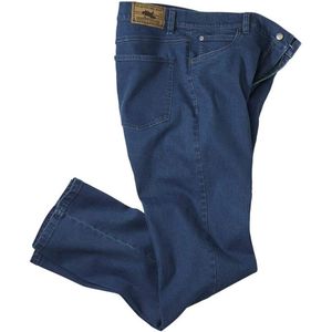 ATLAS FOR MEN - Donkerblauwe regular stretch jeans - Heren - Verkrijgbaar in grote maten - W34