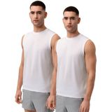 DANISH ENDURANCE - Sport Tank Top - Wit - Quick-Dry - 2-pack