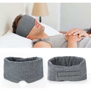 Lichtblokkerend Slaapmasker - Verstelbare Riem - 2 Stuks - Zwart - Ultrasoft