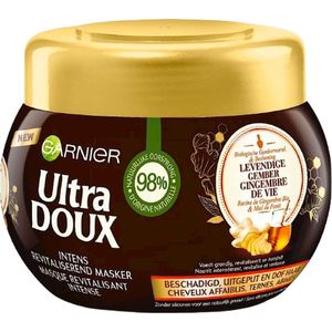 GARNIER - ULTRA DOUX - LOVING BLENDS - HAARMASKER - LEVENDIGE GEMBER - VERZWAKT, DOF EN BESCHADIGT, DROOG HAAR - NATUURLIJK GEVOEL - ZONDER SILICONEN - ZONDER DIERLIJKE BIJPRODUCTEN - LOVING BLENDS- 320ML Á - 2 STUKS