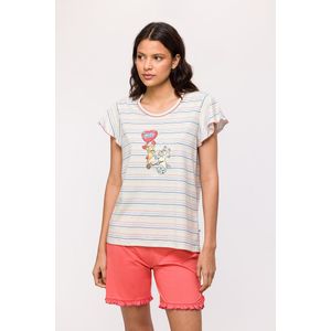 Woody pyjama meisjes - multicolor - zeepaardje - gestreept - 241-10-PSG-S/920 - maat 152