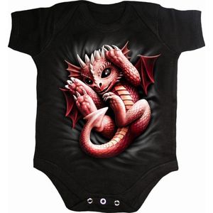 Spiral - WHELP Romper baby - S - Zwart