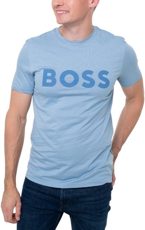 Boss - Casual Thinking - T-shirt - Lichtblauw