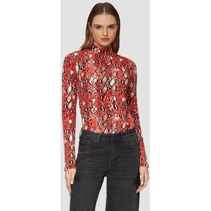 T-shirt - Vrouwelijk - Lange Mouwen - Slanke Pasvorm - Elastische Viscosemix