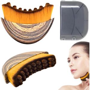 Anti cellulitis brush - 2 stuks - Face Brush - Gezichtsborstel - Gezichtsverzorging - Anti Rimpel - Doorbloeding - Dry Brushing - Droog Borstelen - Dry Brush - Lichaamsborstel - Droogborstel - Reduce Puffiness - Voor gezichts, kin en kaakcontouren