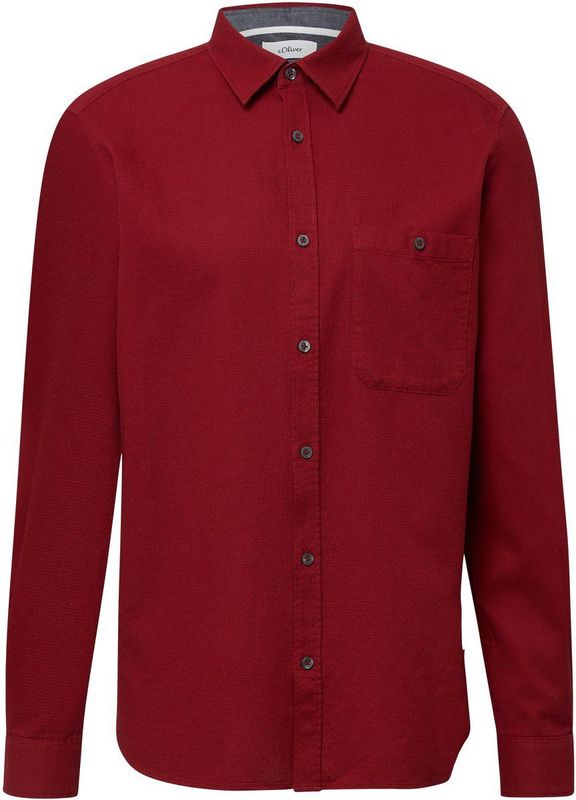 Overhemd - Geruwd Katoenen Piqué - Lichtgewicht - Normale Pasvorm