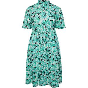 PIECES PCKASEY 2/4 MIDI SHIRT DRESS QX Dames Jurk - Maat 50