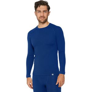 DANISH ENDURANCE Thermo Shirt met Lange Mouwen voor Heren - van Merino Wol - Marineblauw - XXL