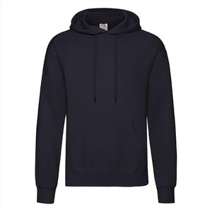 Fruit of the Loom Hoodie Deep Navy Maat M dubbellaagse capuchon