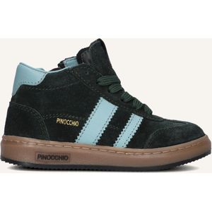 Pinocchio P1253 Sneakers Jongens - Leren Sneaker - Groen - Maat 26