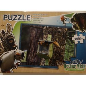 Comedy Wildlife puzzel 100pcs. Eekhoorn nature